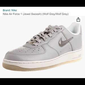 Men’s Nike Air Force Ones gray in gray